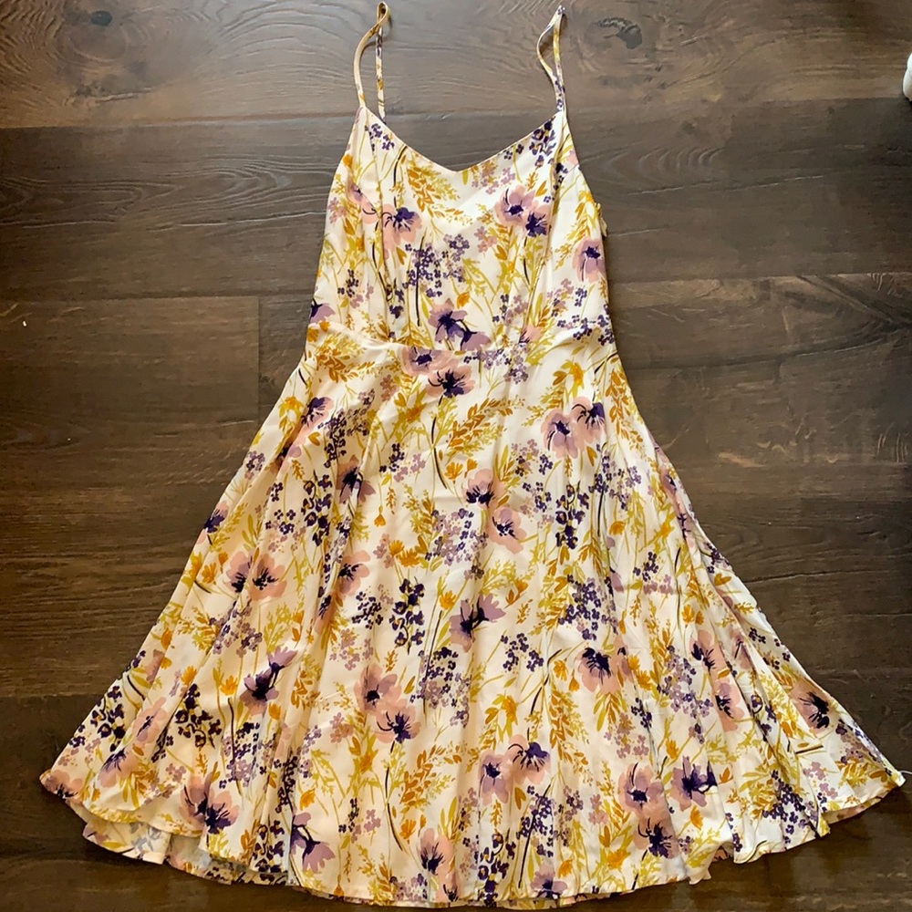 Floral dress with circle skirt